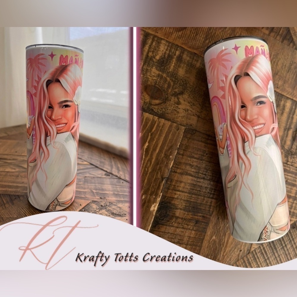 20oz Karol G tumbler cup
